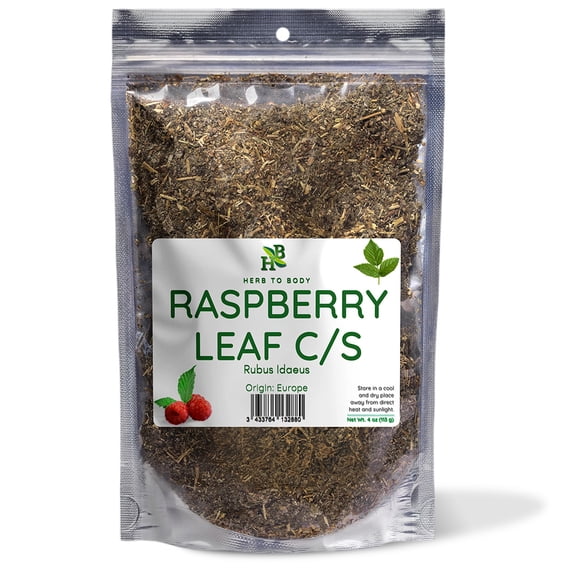Herb To Body Raspberry Leaf C/S | Cut & Sifted | Rubus Idaeus | Wildcrafted | 4oz