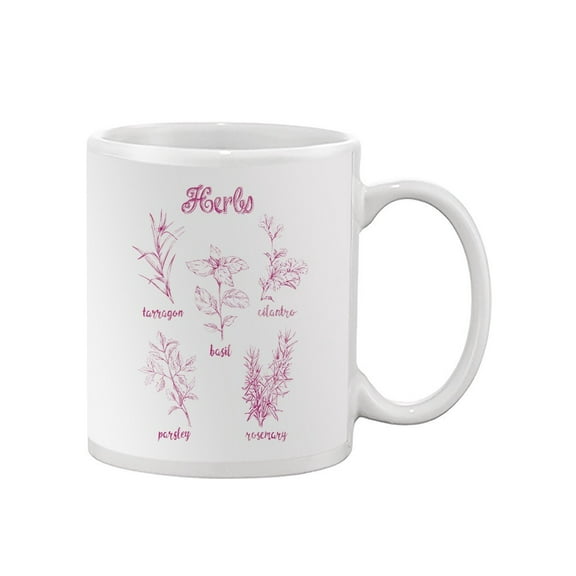 Herb Varieties. Mug - Ethan Harper Designs,