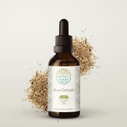 HerbEra Blue Cohosh Tincture, Herbal Dietary Supplement for Female Wellness Support, Blue Cohosh Caulophyllum thalictroides Dried Root Extract, Natural, Alcohol-Free, Drops 2 oz