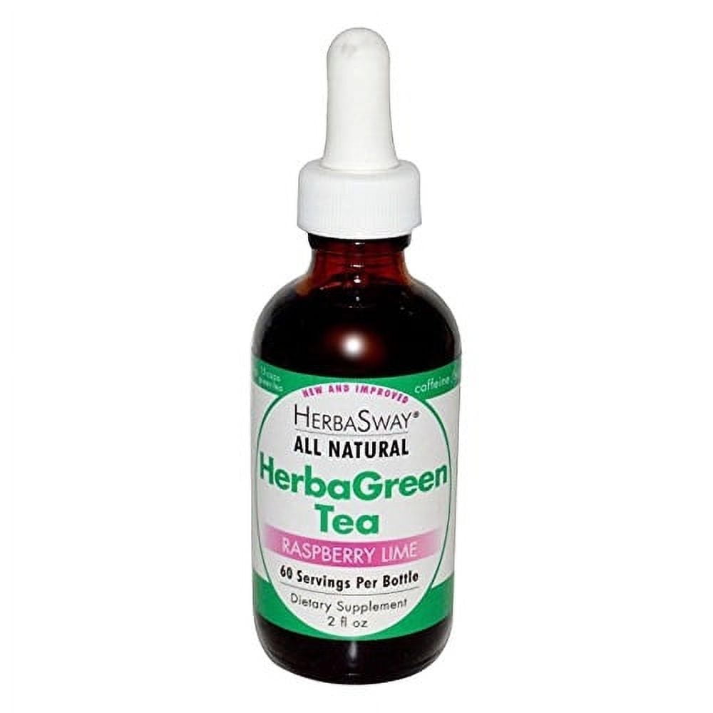 Herbasway Laboratories HerbaGreen Tea Raspberry Lime - 2 fl oz main image 1