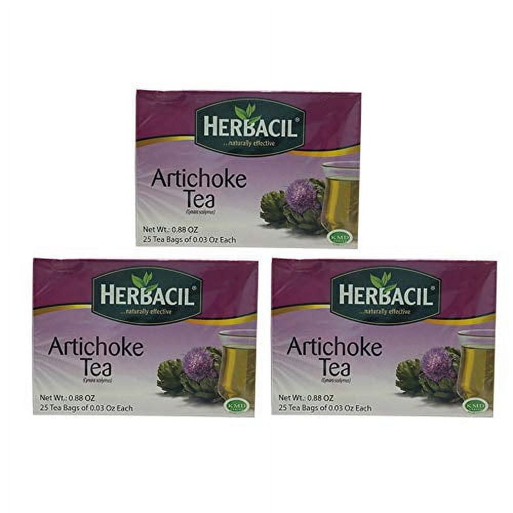 Herbacil Natural Artichoke Tea. 25 Teabag. Pack of 3 - Walmart.com