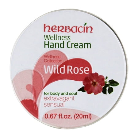 Herbacin - Wellness Hand Cream for Body & Soul Wild Rose - 0.67 fl. oz.