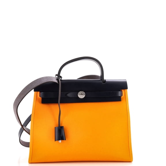 Herbag Zip Leather and Toile 31 By Rebag