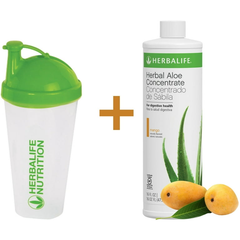 Herbal Aloe Concentrate Herba life: Pint 16 Fl Oz (473ml) (Mango