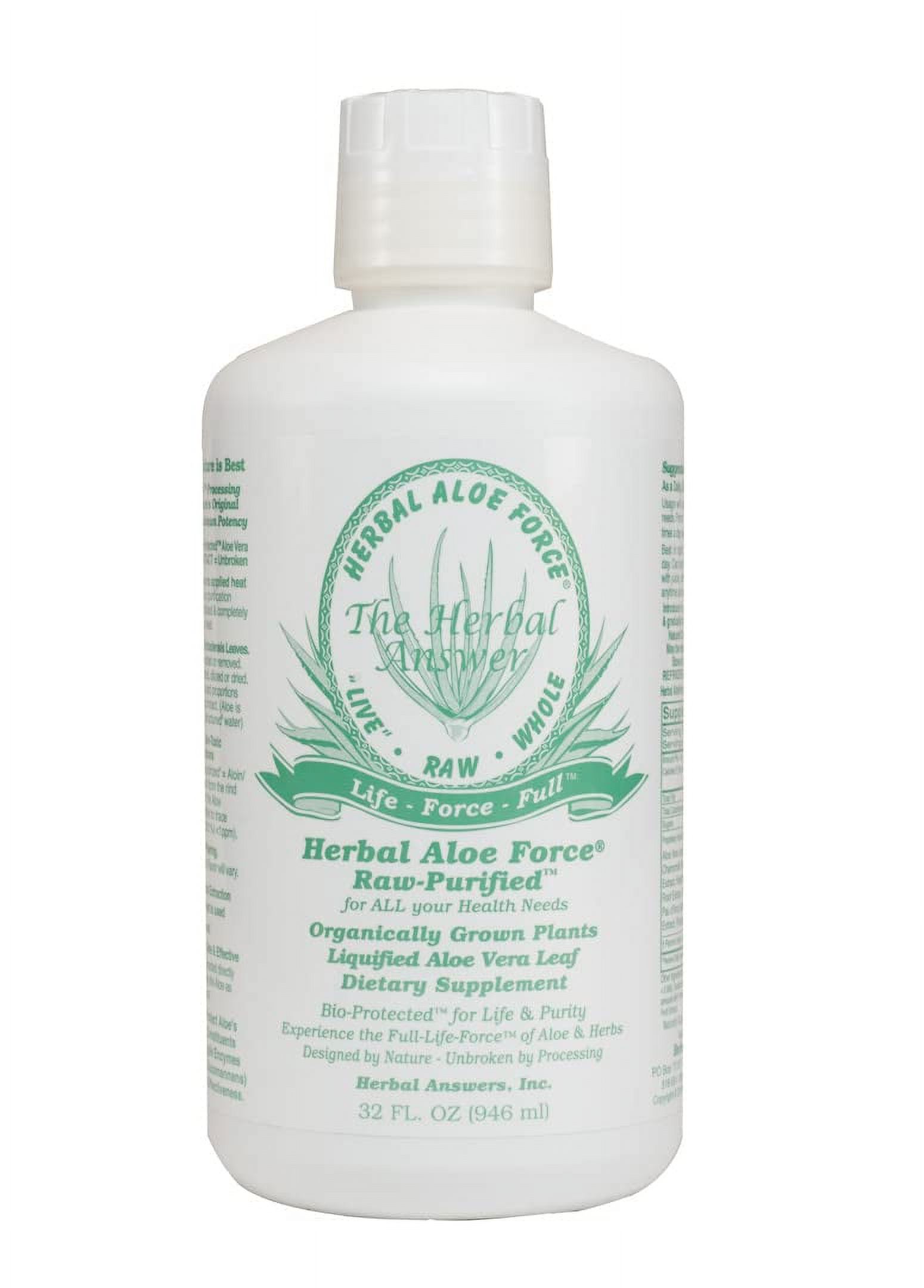 Herbal Answers Herbal Aloe .. Force Aloe Vera and .. Herbal Dietary