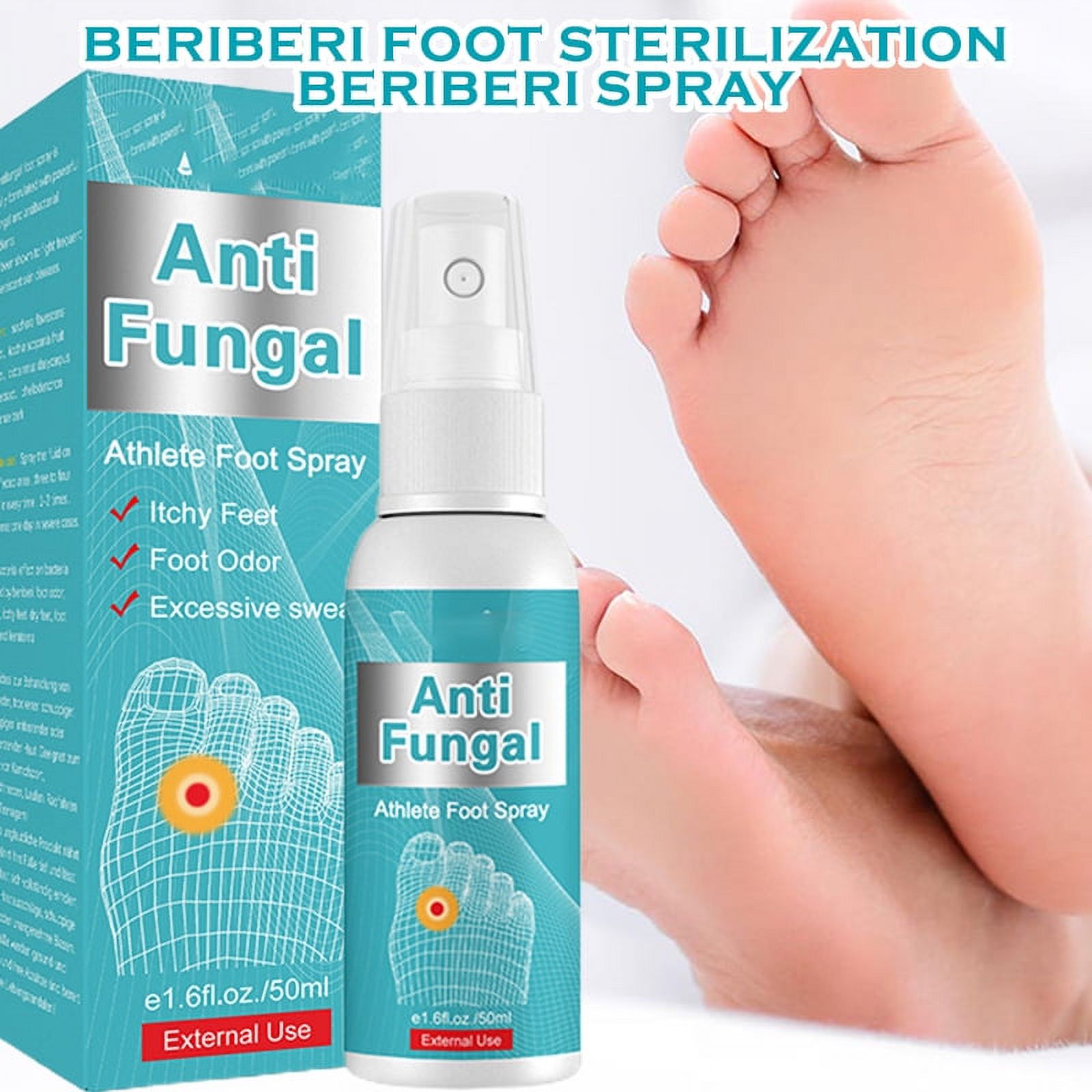 Herbal Antifungals Athlete's Foot Spray Antibacterial Deodorant Liquid