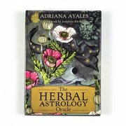 Herbal Astrology Oracle Cards 55 Card Deck English Edition, Plant & Planet Correspondences for Spiritual Healing & Meditation