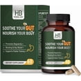 thumbnail image 1 of Herbal Bee Gut Health Capsules for Gas and Bloating Relief, Immune Support Supplement, 60 Count, 1 of 9