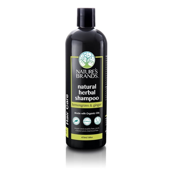 Herbal Choice Mari Natural Shampoo, Lemongrass & Ginger; 16floz BPA-Free Plastic, Made with Organic