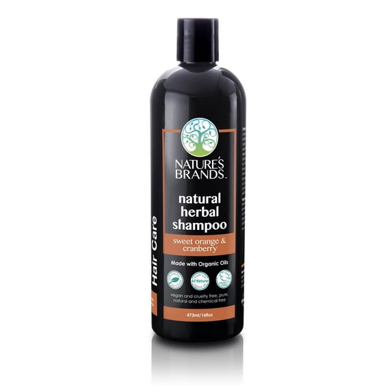 Herbal Choice Mari Natural Shampoo, Sweet Orange & Cranberry; 16floz BPA-Free Plastic, Made with Organic