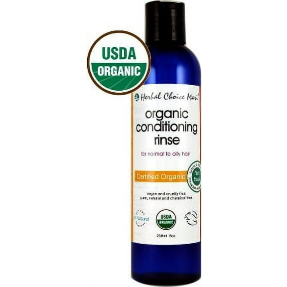 Herbal Choice Mari Organic Conditioning Rinse for Normal to Oily Hair 236ml/ 8oz Squeeze Bottle