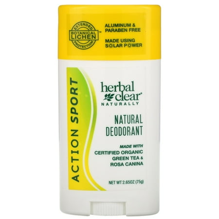 Herbal Clear Naturally Action Sport Deodorant 2.65 oz Stick