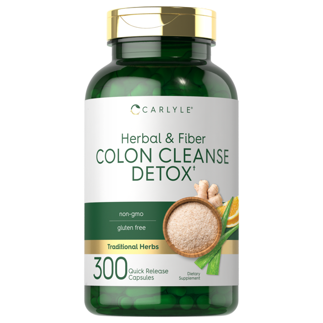 Herbal Colon Cleanse Detox 300 Capsules by Carlyle