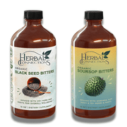 Herbal Connections Soursop & Black Seed Bitters Bundle - Organic Wellness Supplement, 2 x 16 oz