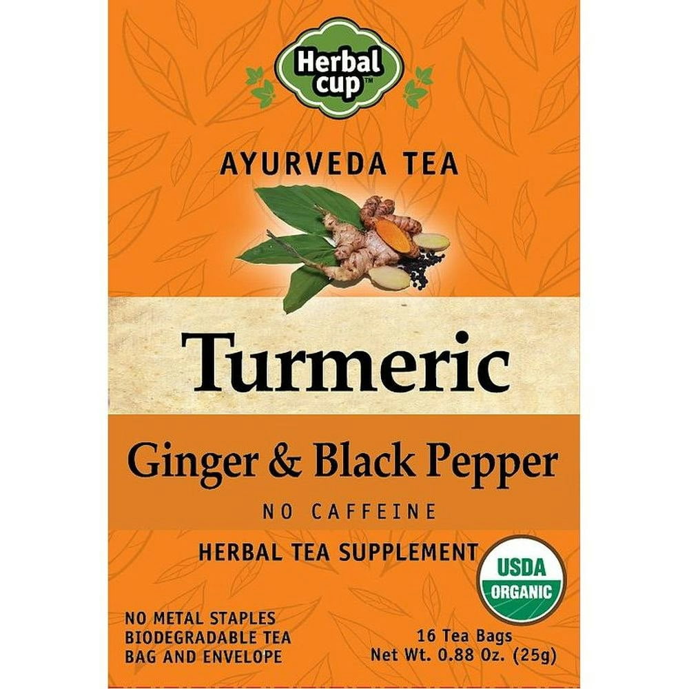 Herbal Cup Ginger Black Pepper Tea 16 Bags (Pack Of 12) - Walmart.com