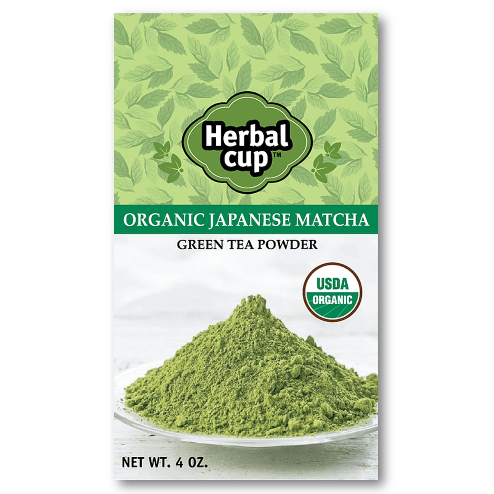 Herbal Cup Japanese Matcha Powder 4 oz (Pack of 8)