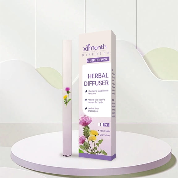 Herbal Diffuser Lung Cleanser - Upgraded Flower Extract, Plant Extracts, Natural Breath Freshener, Portable, Chemical-Free, Lung Detox, Improved Breathing, Blue, 0.53 oz Makeup Organizers