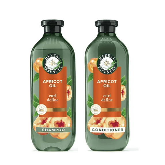 Herbal Essences Apricot Oil Sulfate Free Shampoo & Conditioner Set, Defines Curls, 13.5 fl oz For All Hair Types