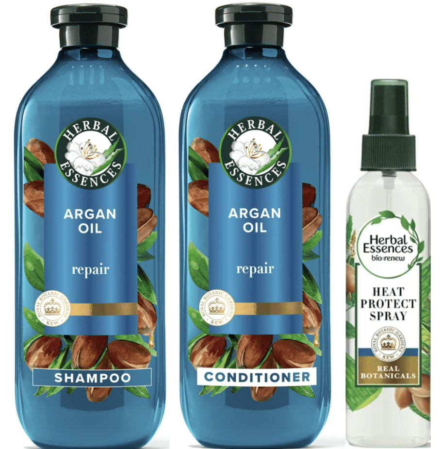 Herbal Essences Pure Arganöl Shampoo 250 Ml – Repariert Geschädigtes Haar, Ohne Parabene & Farbstoffe