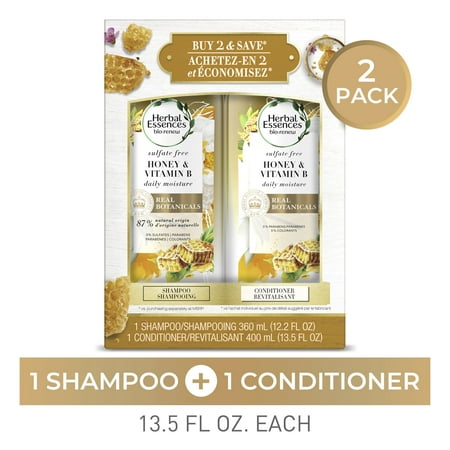 Herbal Essences Bio:Renew Honey Shampoo Conditioner Set, 12-13.5 oz