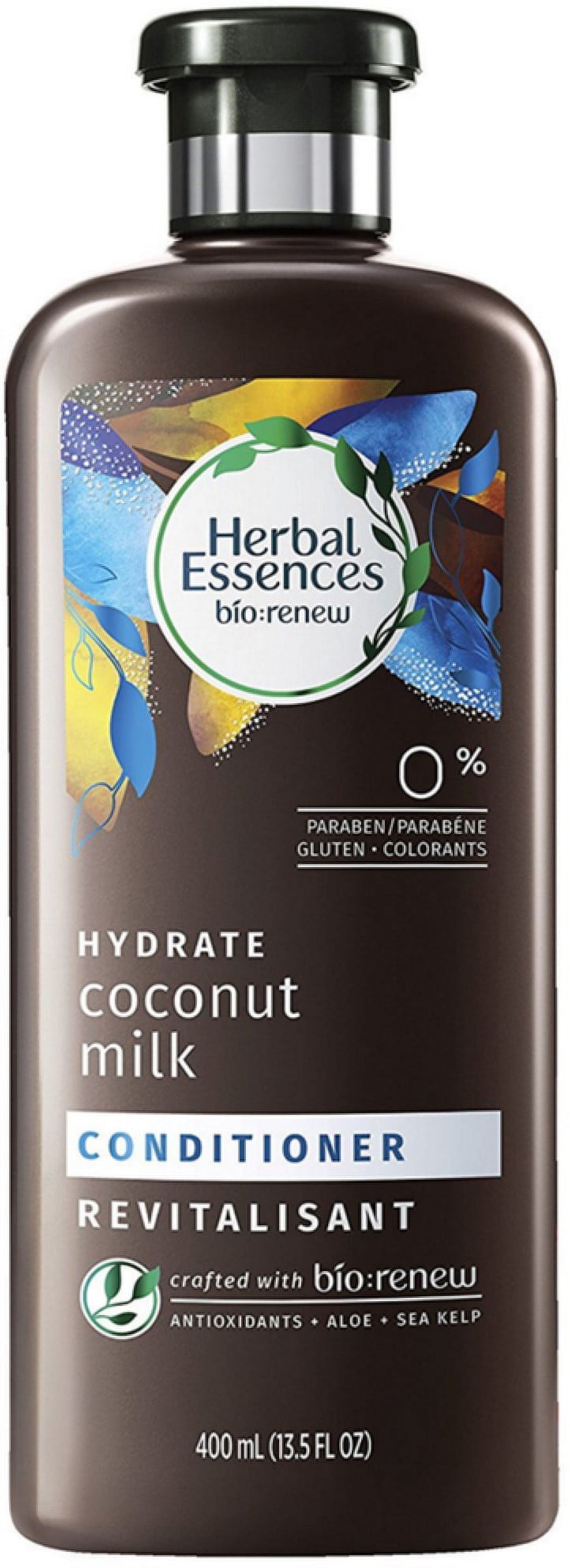Herbal Essences Bio:Renew Hydrate Conditioner, Coconut Milk 13.5 oz (Pack of 2)