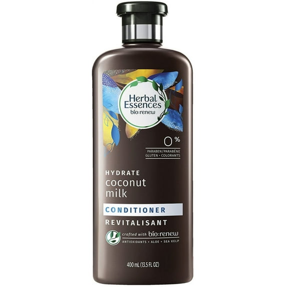Herbal Essences Bio:Renew Hydrate Conditioner, Coconut Milk 13.5 oz (Pack of 4)