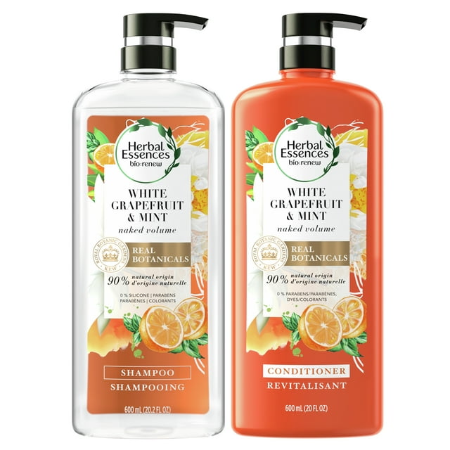 Herbal Essences Bio:Renew White Grapefruit & Mosa Mint Shampoo and Conditioner Set, 20.2 fl oz Each