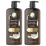 Herbal Essences, Conditioner With Natural Source Ingredients, Color Safe, BioRenew Hydrating Coconut Milk, 20.2 fl oz, Twin Pack