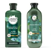 Herbal Essences Eucalyptus Sulfate Free Shampoo & Conditioner Set, Scalp Balance, for All Hair Types, 13.5 fl oz