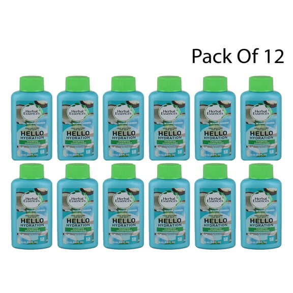 Herbal Essences Hello Hydration Moisturizing Shampoo, 1.4 Oz (Pack Of 12)