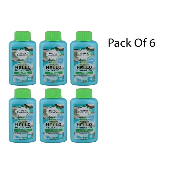 Herbal Essences Hello Hydration Moisturizing Shampoo, 1.4 Oz (Pack Of 6)