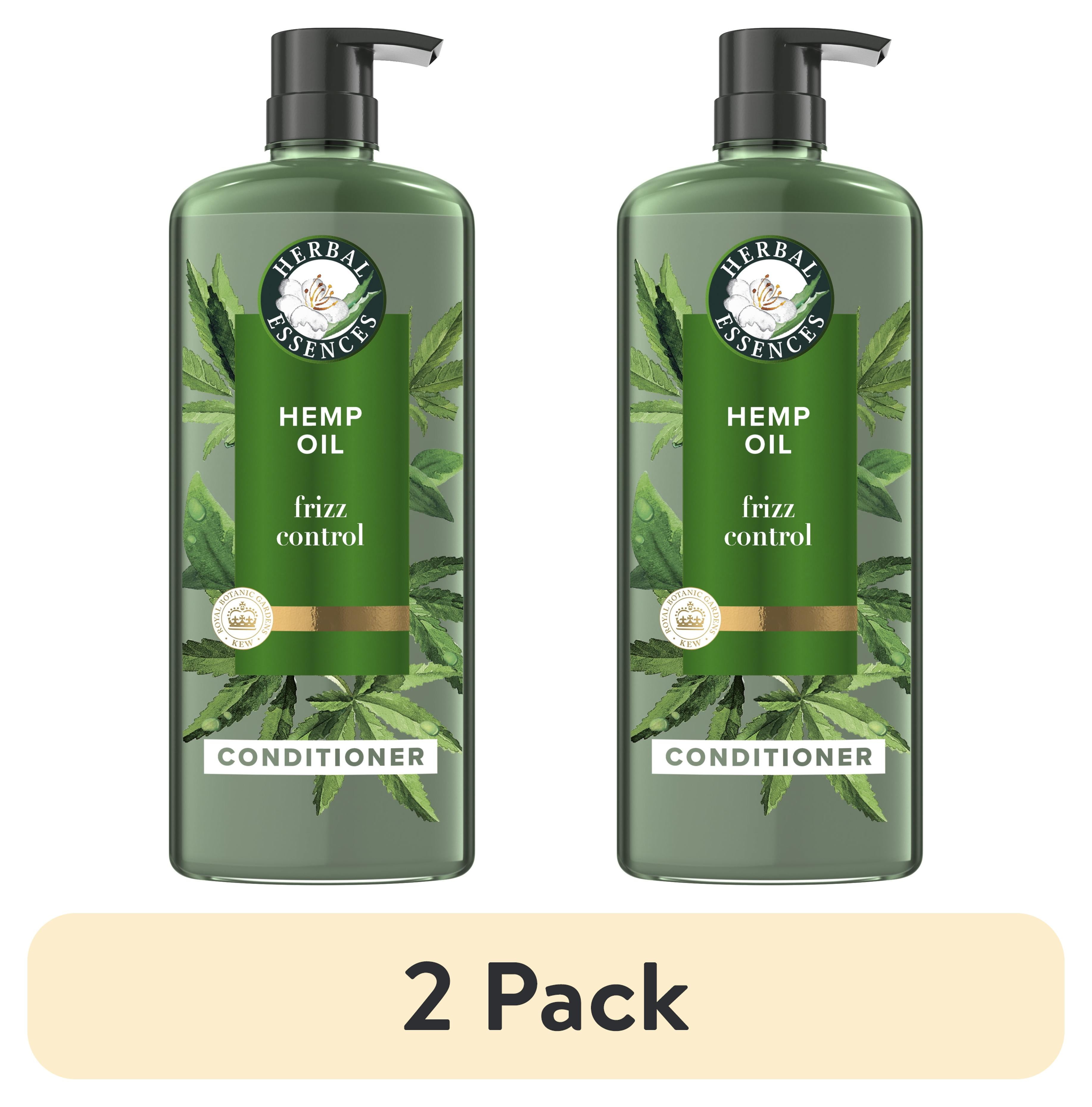 (2 pack) Herbal Essences Hemp Oil Sulfate Free Conditioner, Frizz, 20.2 fl oz