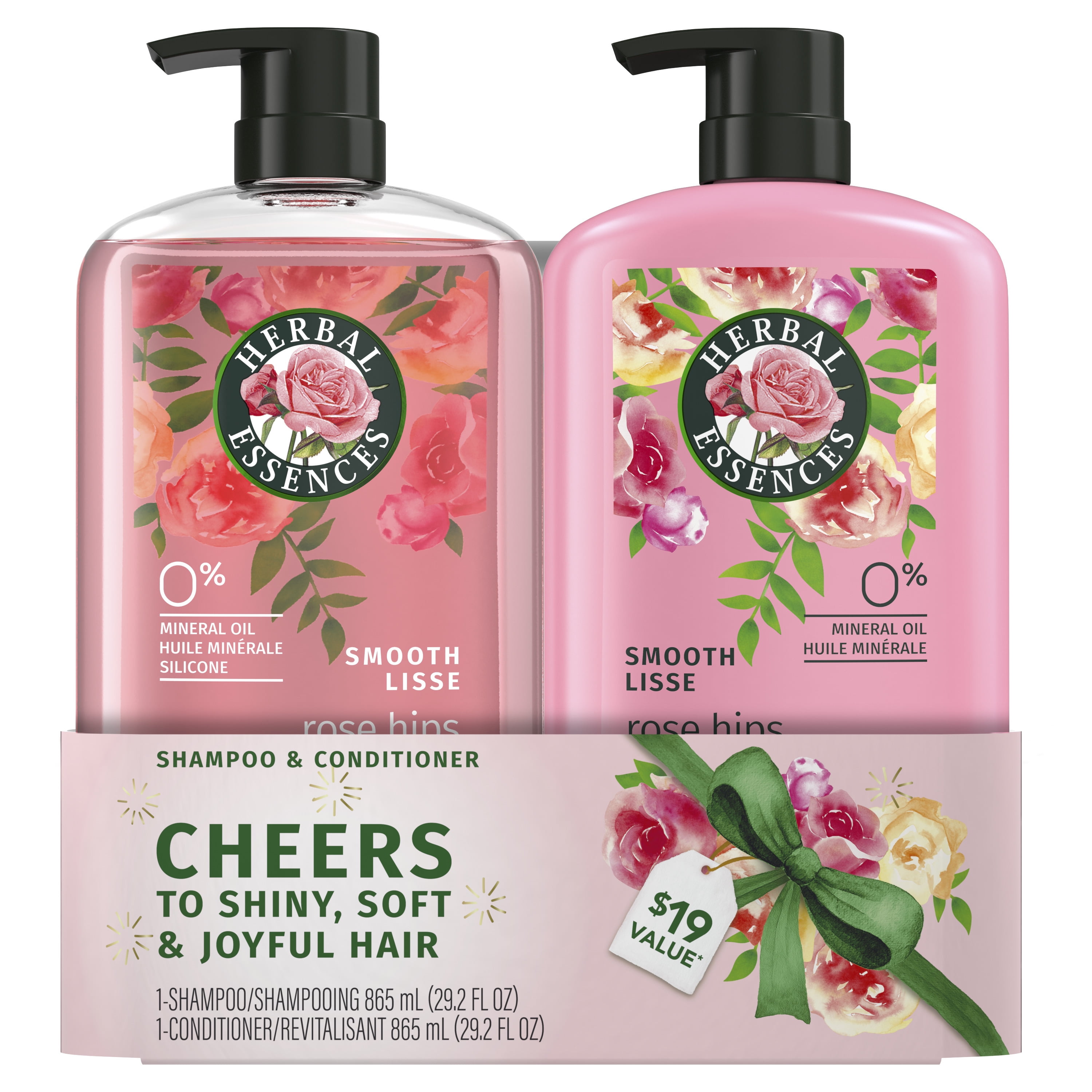 Herbal Essences Rose Hips Smooth Shampoo and Conditioner, for All Hair