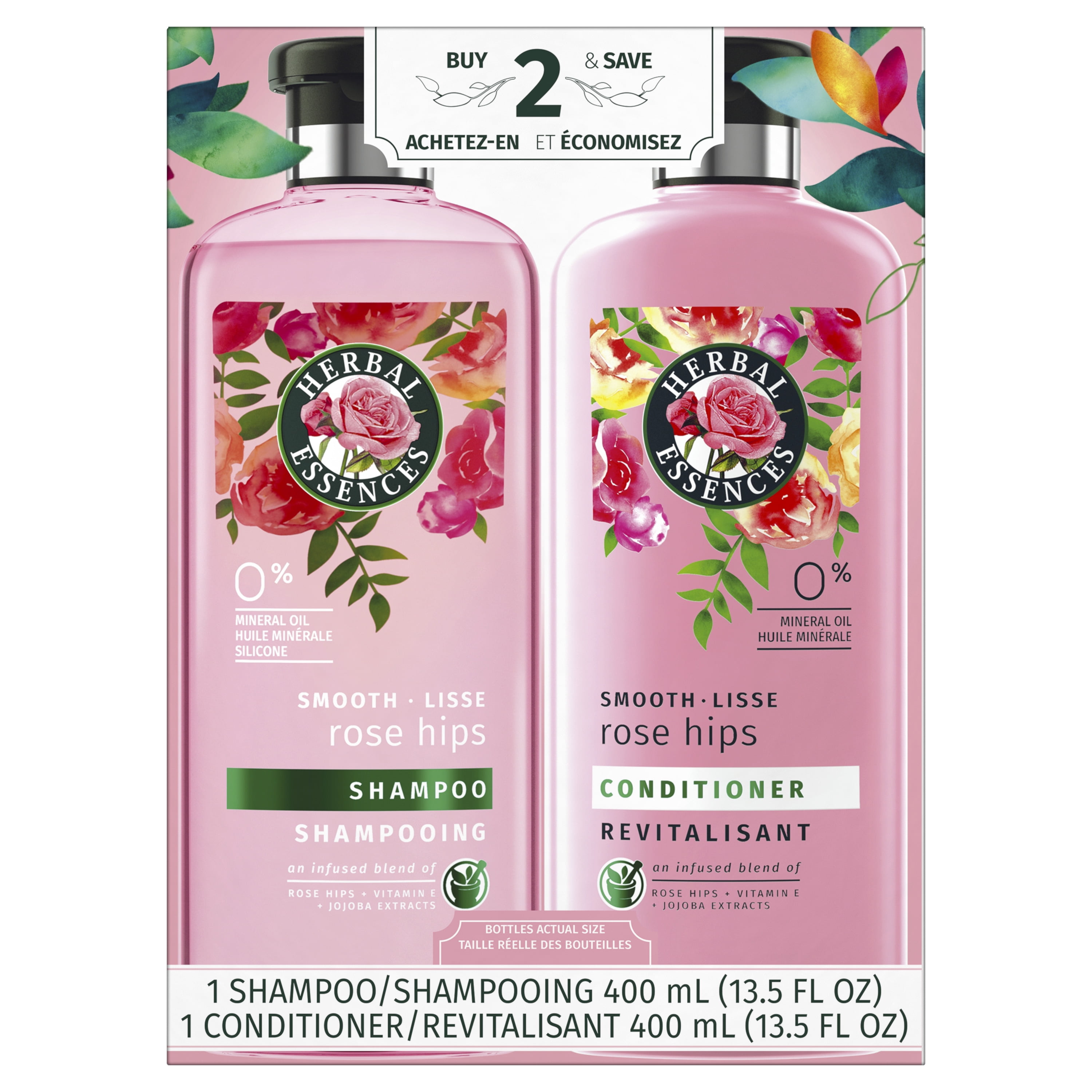 Smooth Shampoo, Rose Hips, 13.5 fl oz (400 ml)