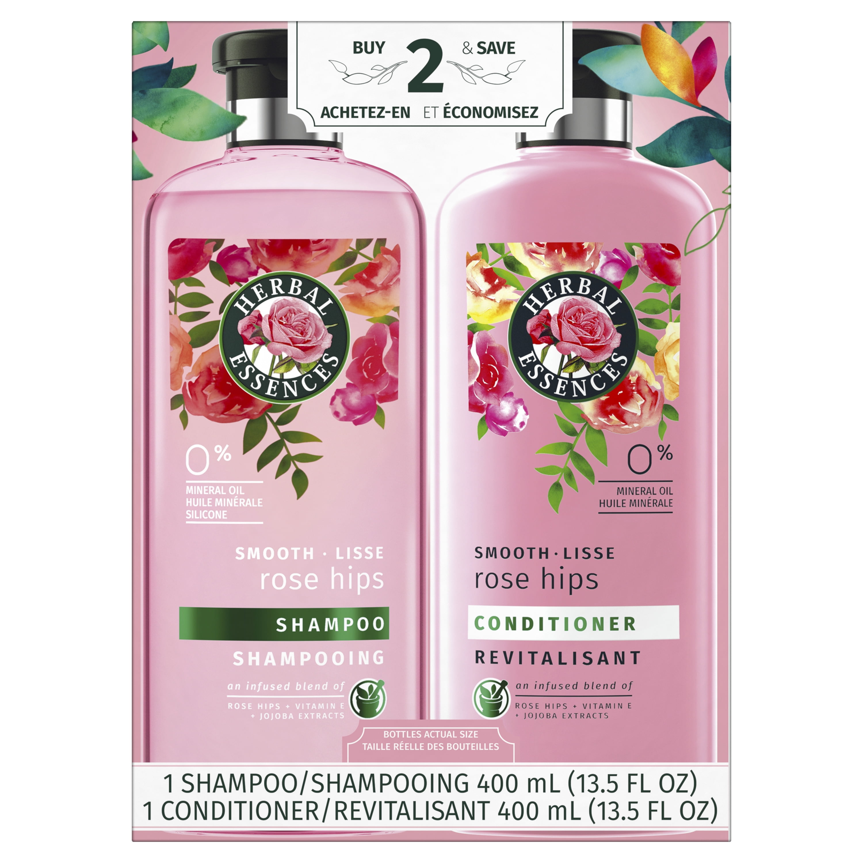 Herbal Essences Shampoo & Conditioner, Smooth Collection