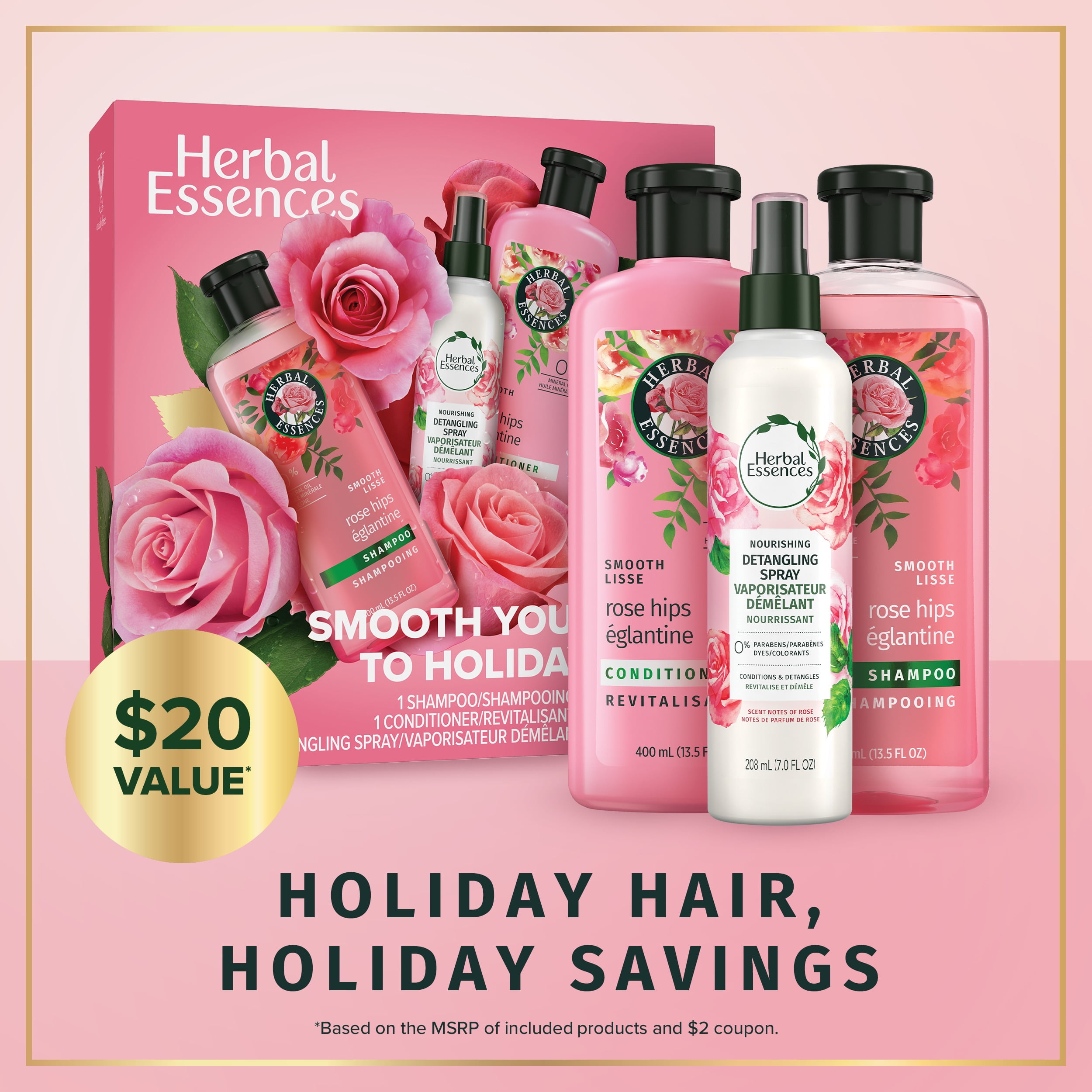 Herbal Essences Smooth Holiday Gift Pack, Shampoo