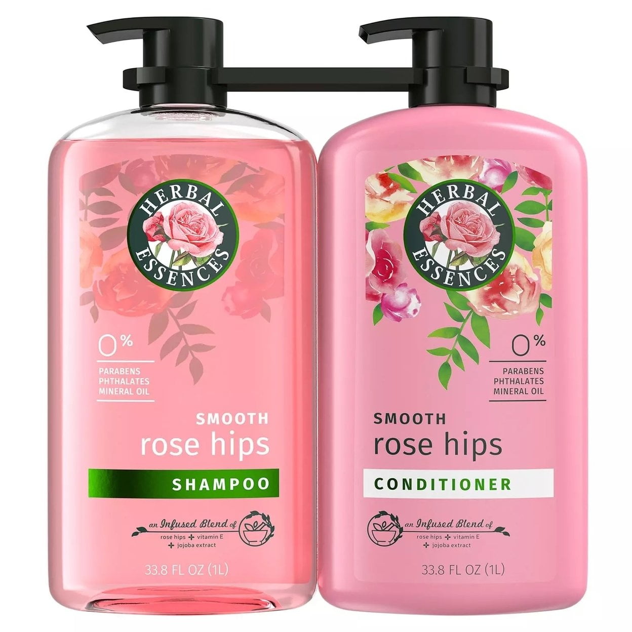 Herbal Essences Smooth Rose Hips Shampoo and Conditioner 33.8 Fl Oz