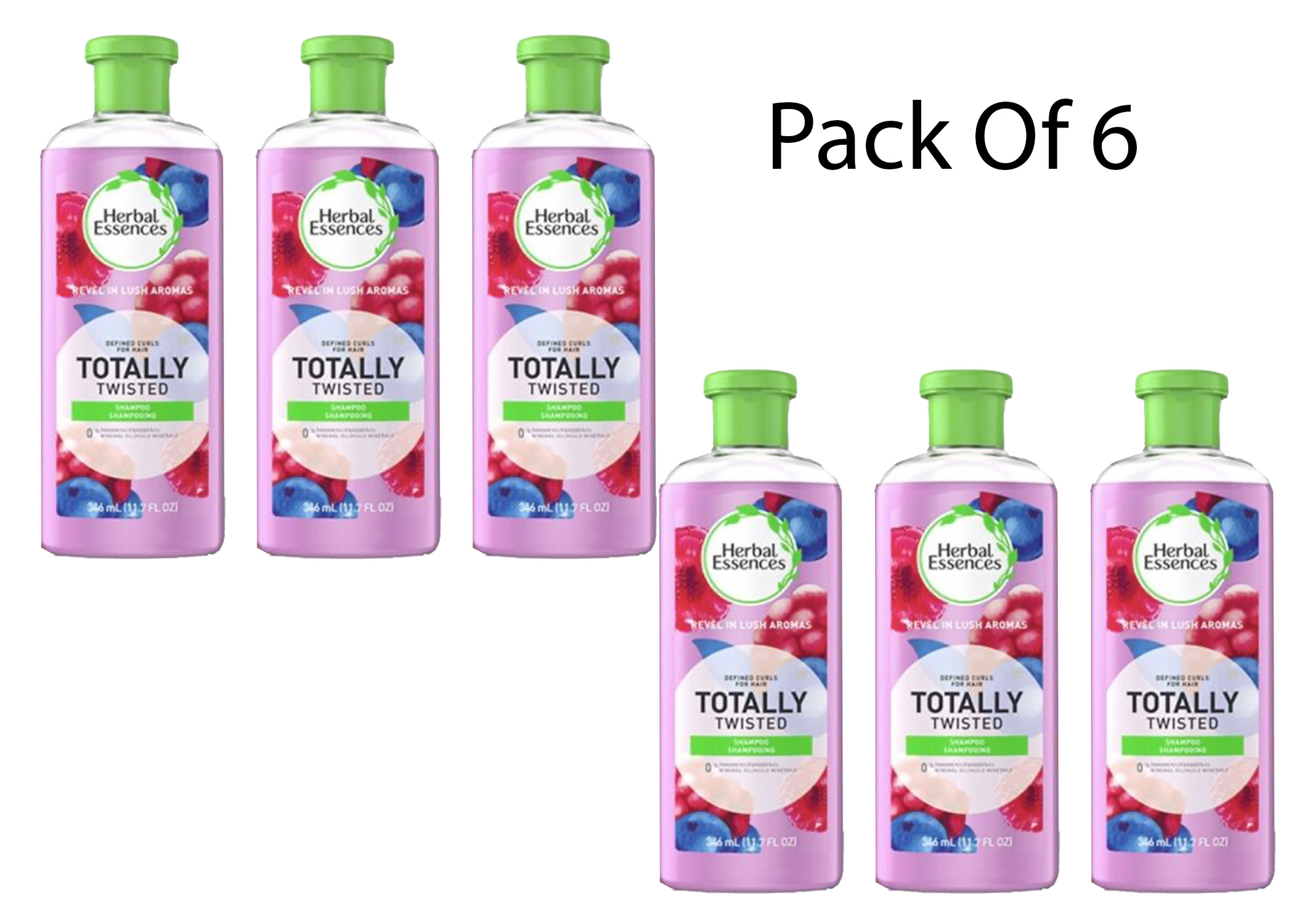 Herbal Essences Totally Twisted Defined Curls Shampoo 11.7 Oz (Pack