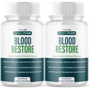 Herbal Flow Blood Restore Advanced Formula Blood Support for Health and Wellness 120 Capsules