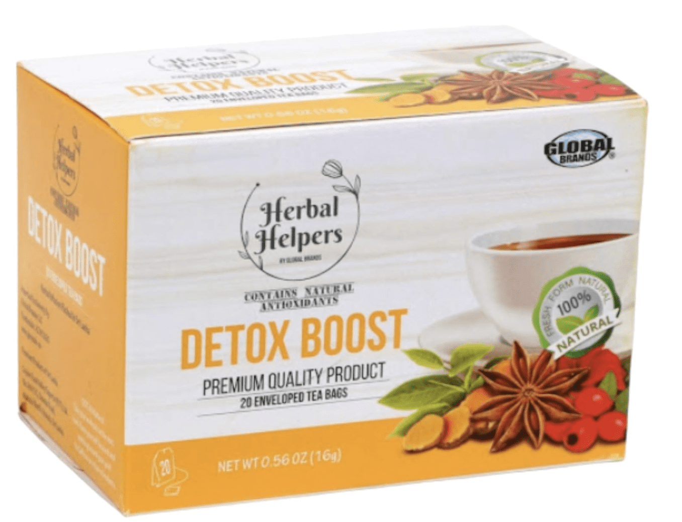 Herbal Helper Detox Boosting Tea & (1) Immunity Boosting Tea 80 ct 100