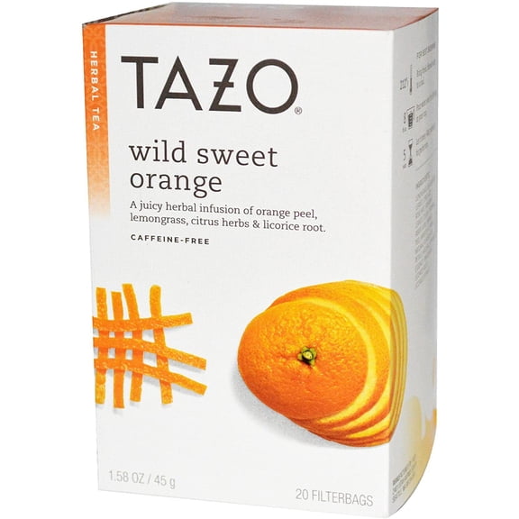 Herbal Infusion Tea-Wild Sweet Orange (Decaf) Tazo Teas 20 Bag