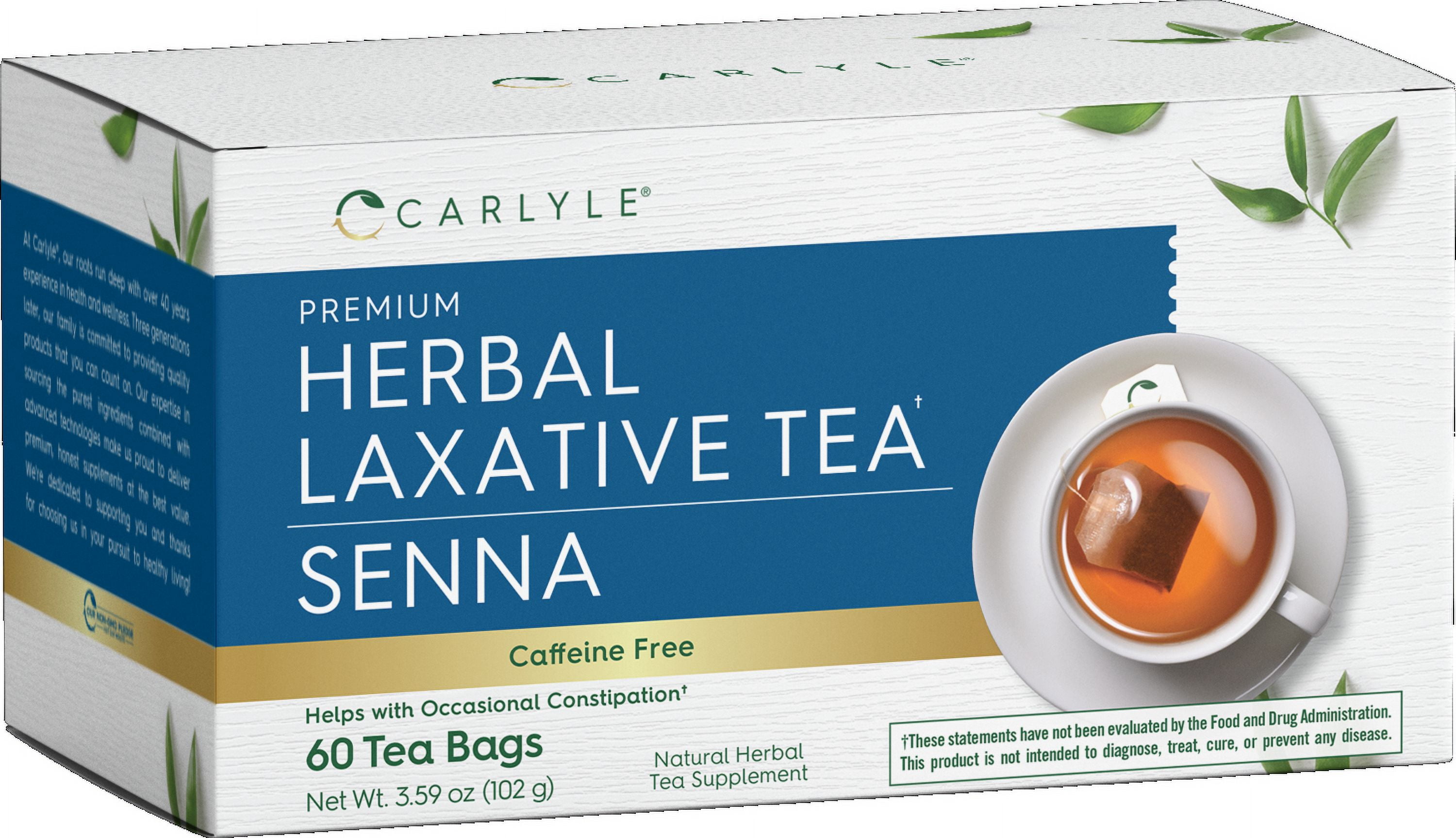 Herbal Laxative Tea with Senna 60 Tea Bags Caffeine Free by