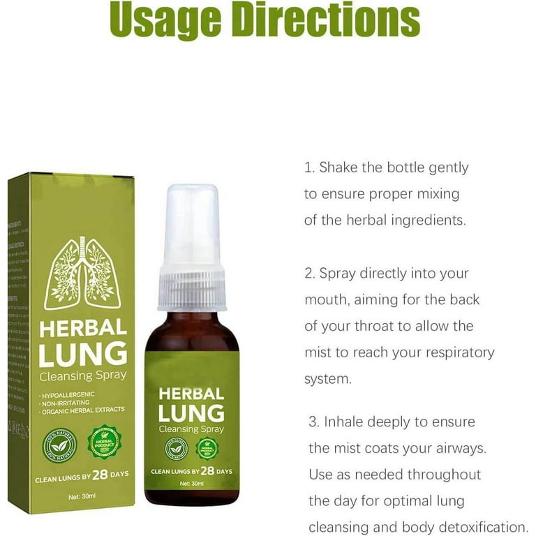 Herbal Lung Cleansing Spray, Herbal Lung Cleanse Spray, Breath