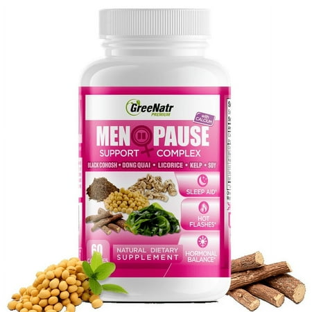 Herbal Menopause ComplexHerbal Menopause Support Complex for Hot Flashes, Night Sweats & Mood Swings Relief. Promotes Balanced Hormone Levels (1 Bottle)