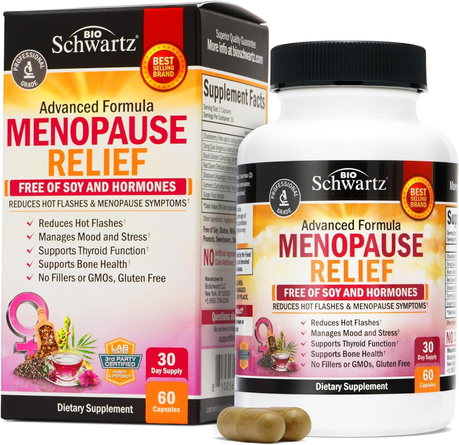 Herbal Menopause Relief for Women Menopause Support for Mood