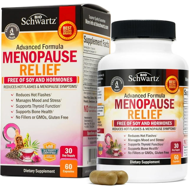 Herbal Menopause Relief for Women Menopause Support for Mood