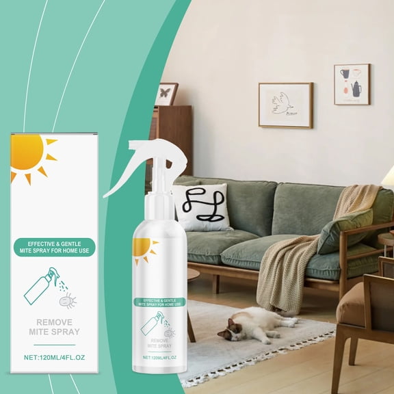 Herbal Mite Removal Spray ā 120ml Gentle Formula for Fabrics, Bedding & Upholstery, Effective Home Use