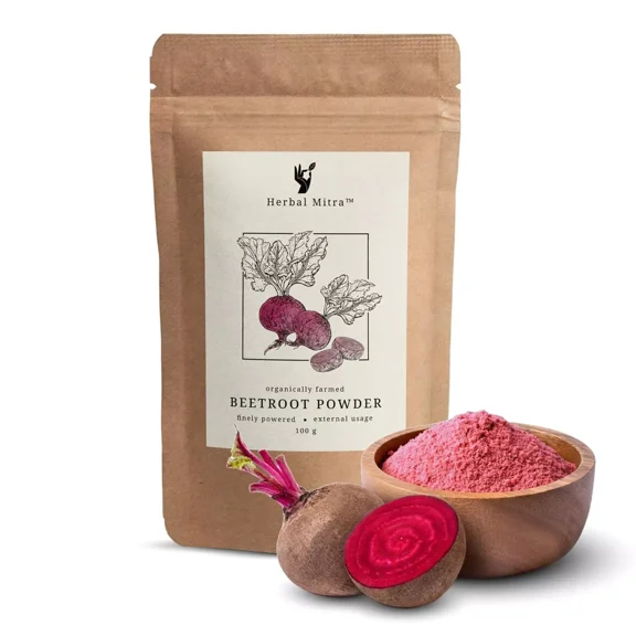 Herbal Mitra Beetroot Powder for Face, Lips & Hair - 100g