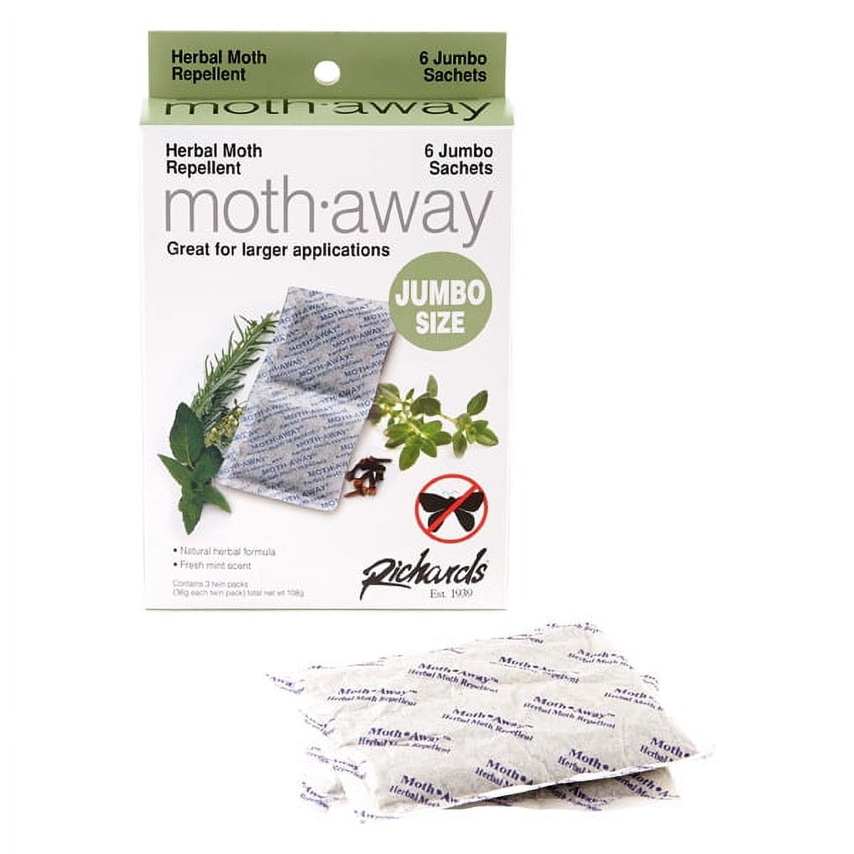 Richards Homewares Moth Away - Moth Repellent Herbal Sachets (72 count)