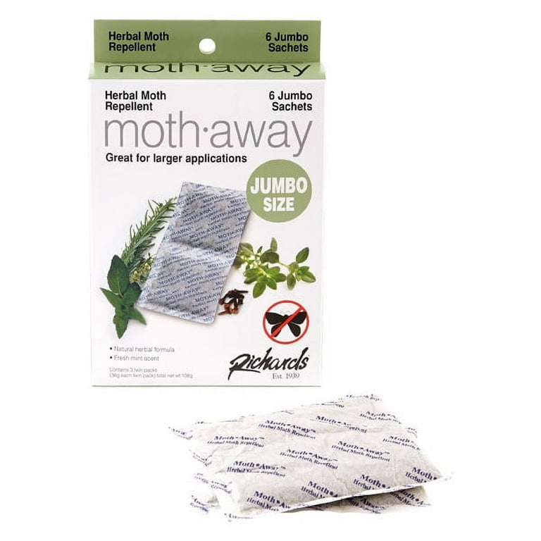 Moth Away Herbal Moth Repellent – 6 Jumbo Sachets